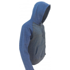 Melange Raglan Fleece Hoody
