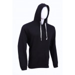 Black Hoodie W/ White Draw String